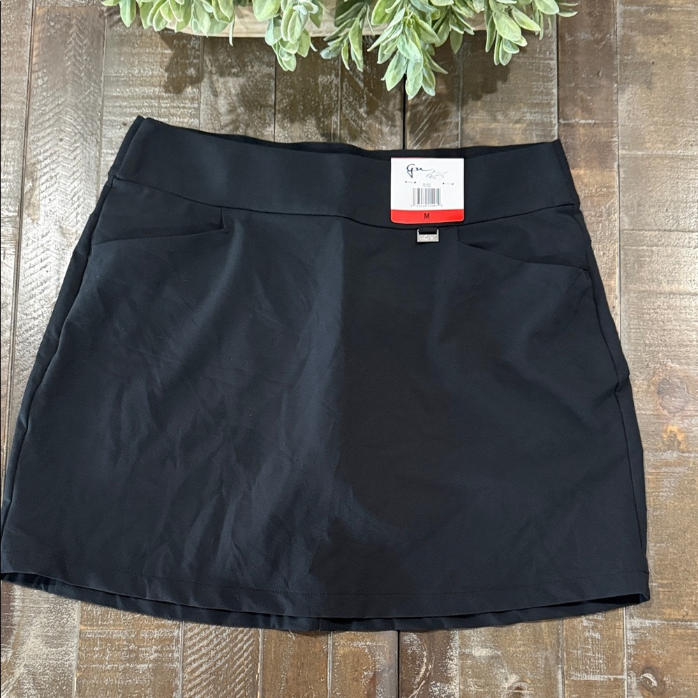 NWT Greg Norman Women's Black Play Dry Golf Tennis Athletic Skort